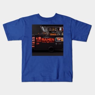 Cyberpunk Tokyo Ramen Food Truck Kids T-Shirt